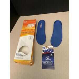Powerstep Pinnacle Orthotic Insole Level 4 Blue M 4-4.5A. W 6-6.5A. New In Box